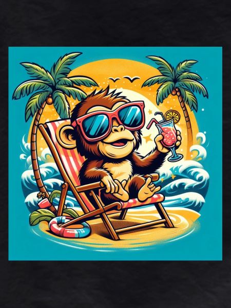 Monkey on the beach