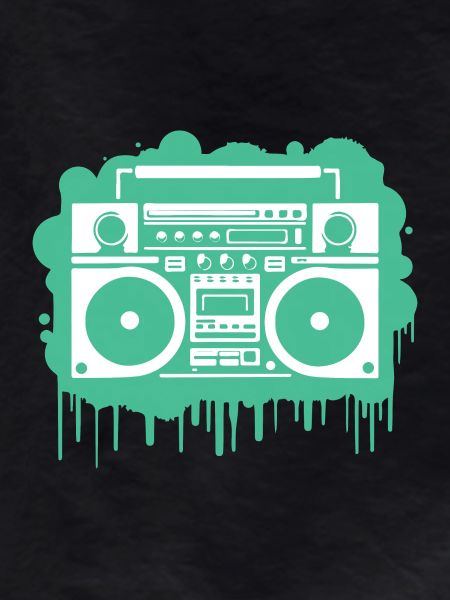 Cyan Boom Box