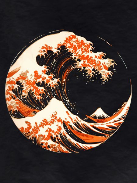 Stylized Hokusai Wave
