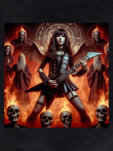 Metalhead in the catacombs
