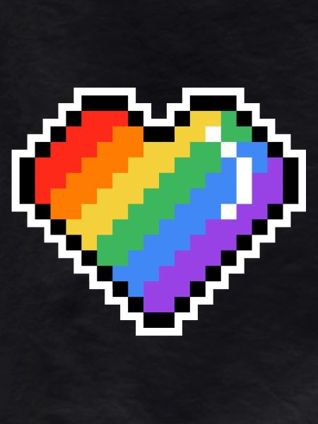Pixel Rainbow Heart