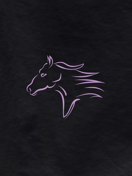 Fast Running Horse Head