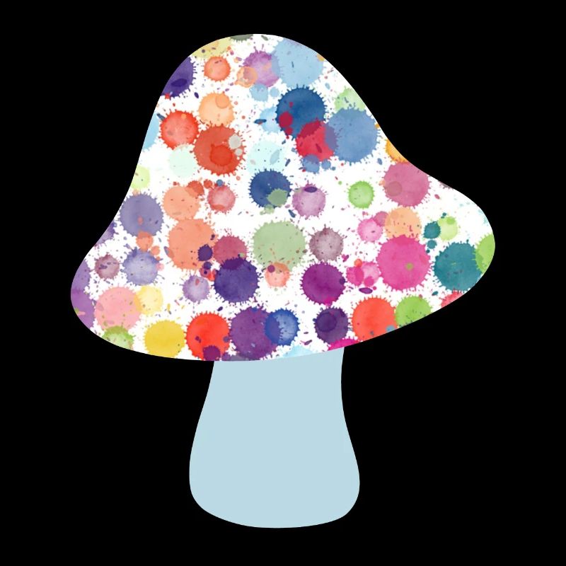 Mushroom Lucky Charm Fall Dots Colorful Kids Dots