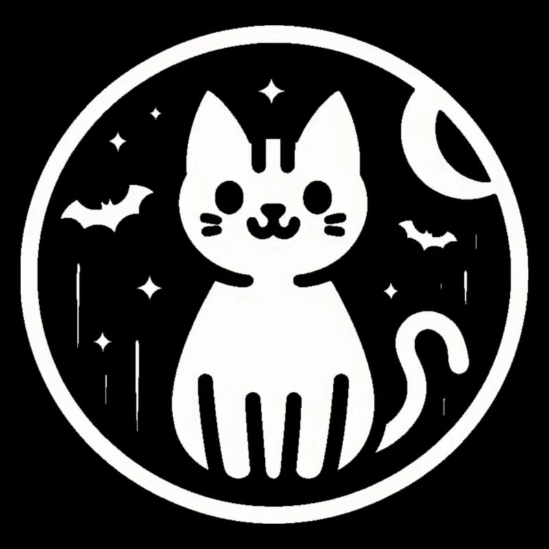 Chat Chauve-souris d’Halloween