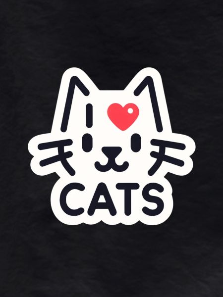 Charming cat love