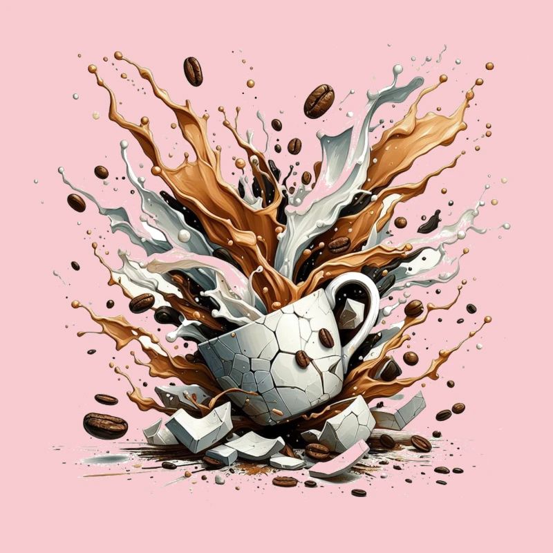 Exploded Coffee - 100% Caffeine