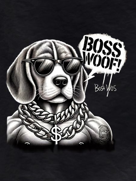 Bosswoof Gold Necklace Dog
