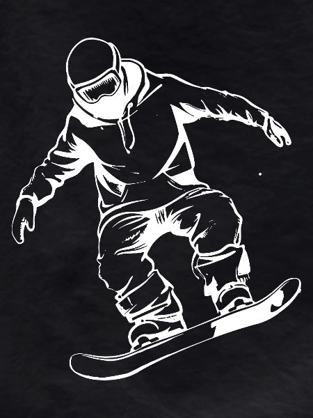 Snowboarder Drawing