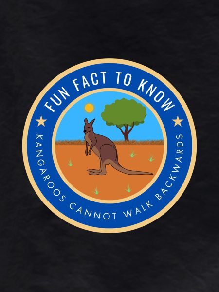 Kangaroos cannot walk backwards
