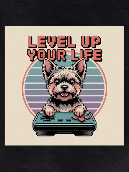 Cute Retro Gamer Dog