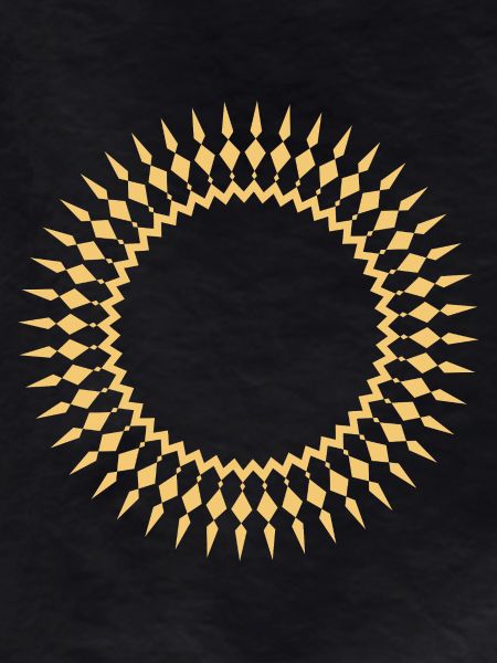 Radiant sun frame geometric
