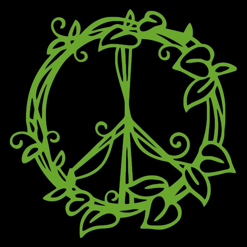 Conception de symbole de paix inspirée de la nature