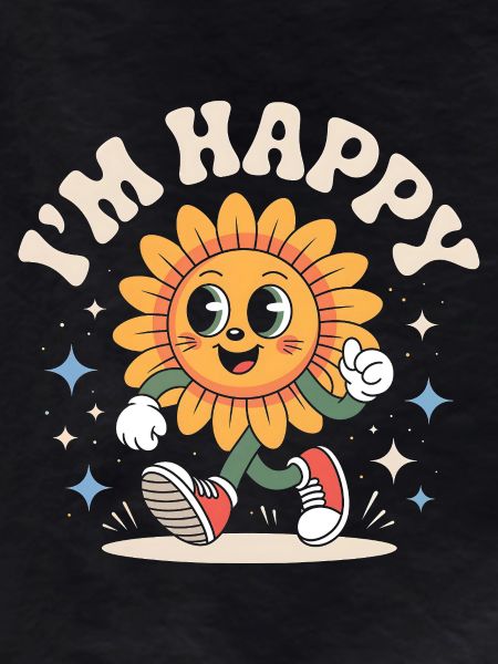 Tournesol Heureux Rétro