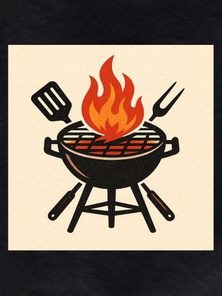 Fiery barbecue evening