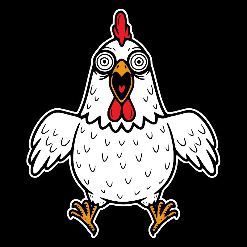Chicken Crazy Chickens Poultry Rooster Rooster Hen