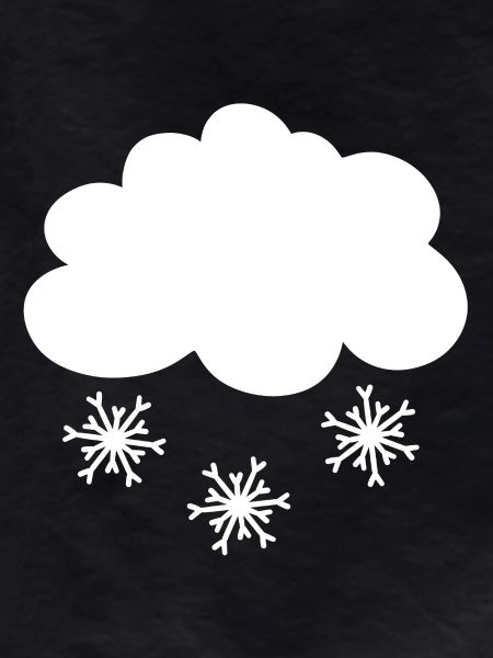 Snow Cloud with Snowflakes