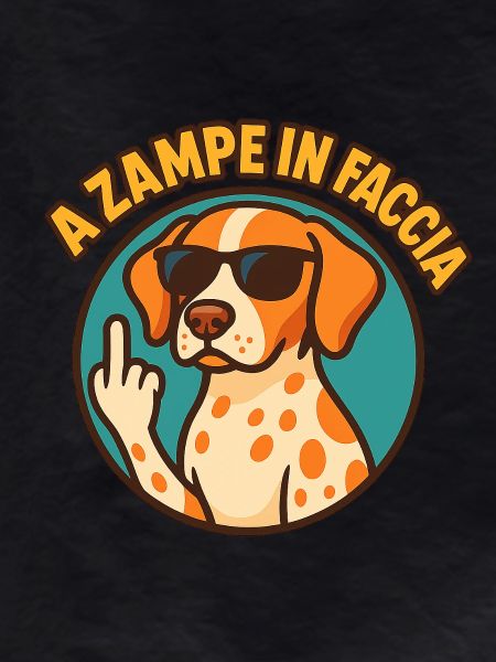 With paws in the face
