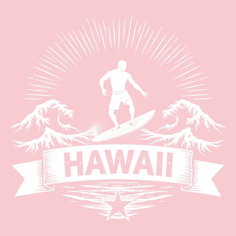 Hawaii Surfer Surfer sur Pacific Wave