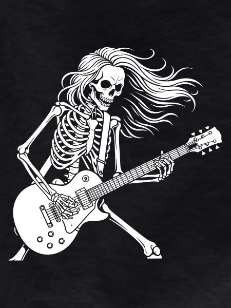 Rock Star Skeleton Guitar Playe