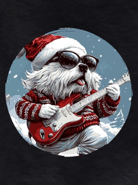 Kangal Dog Christmas Guitar