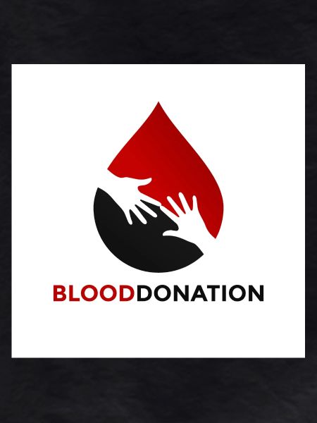Blood Donation Hands Emblem