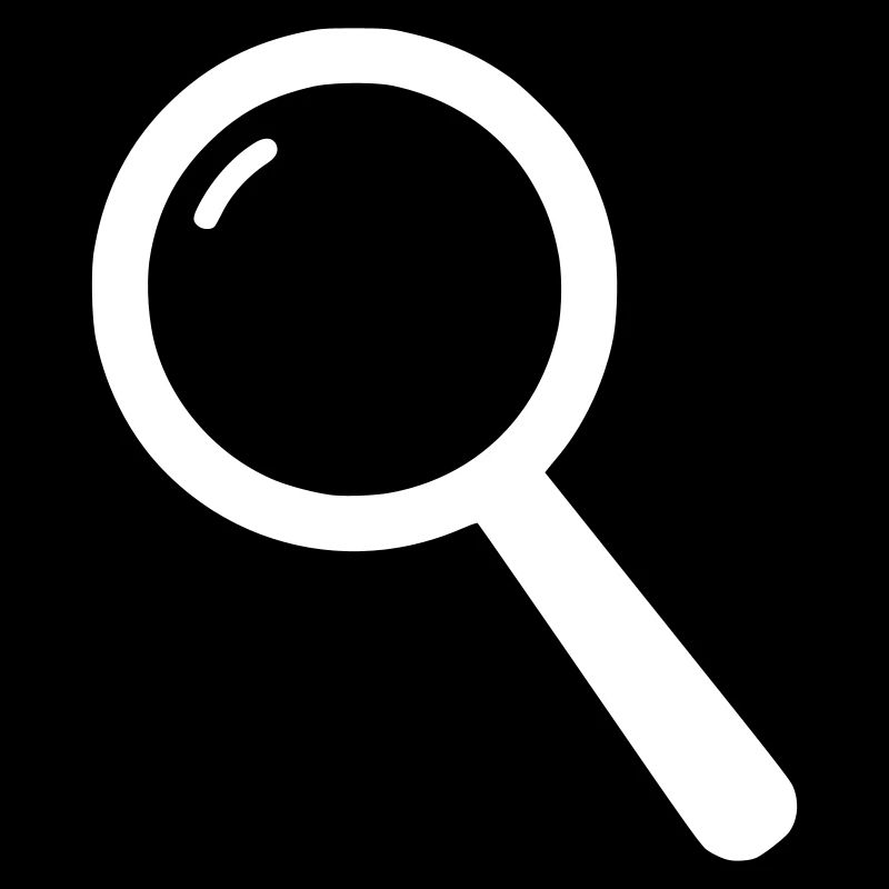 Magnifying Glass Icon Search Minimalist Vector