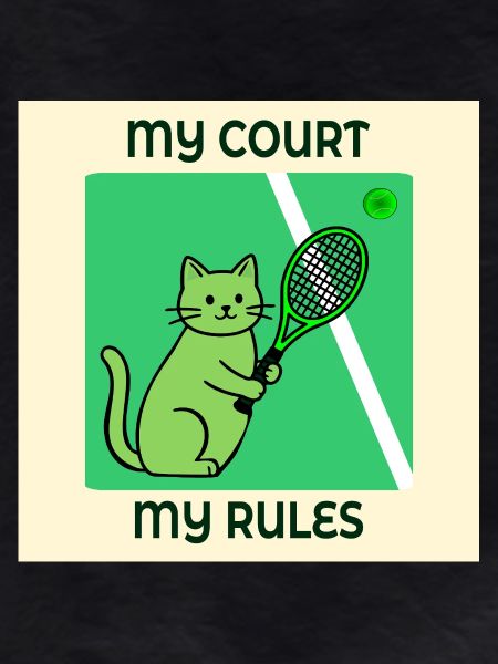 Cat Tennis Player