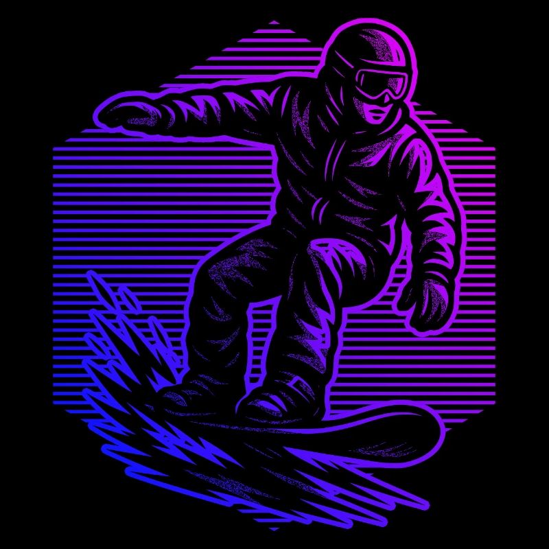 Conception de snowboard pleine de caractère