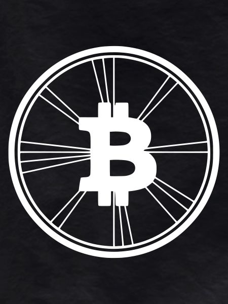 Bitcoin Logo Modern Wireframe Krypto