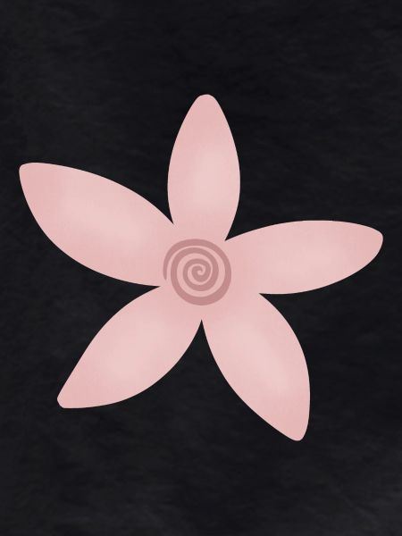 Blush Rose Spiral Flower