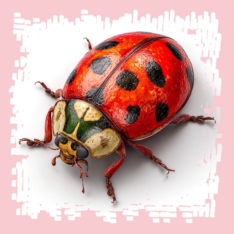 Red Ladybug Pattern Shirt