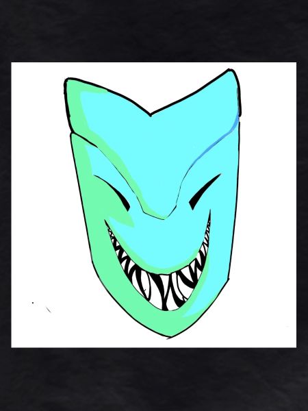 Smiling mask in gradient