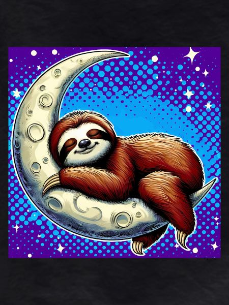 Sloth sleeps on the Moon