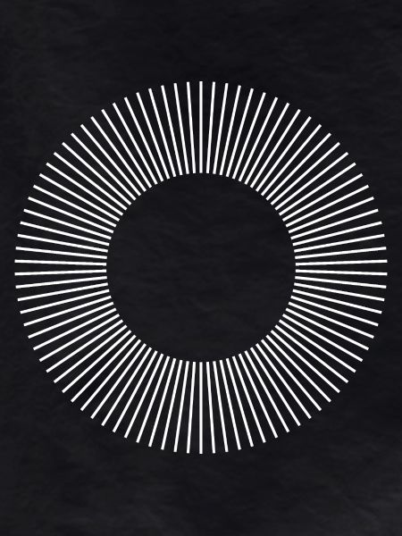 Geometrisches Sunburst-Ringmuster