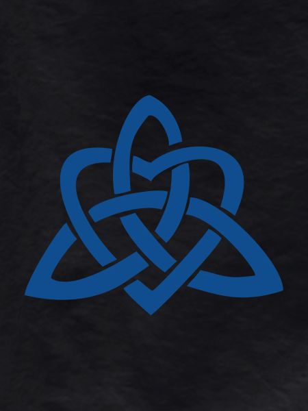 Blue Celtic Knot Heart
