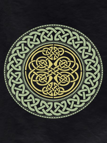 Celtic Mandala Knot Gold Ring