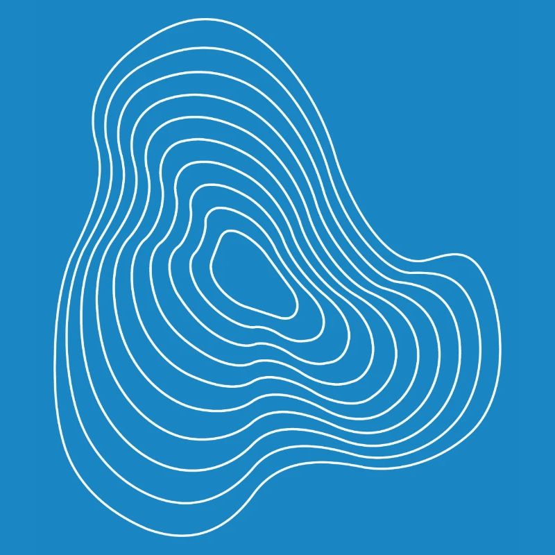 Contour Plasma Echoes Abstract Pattern