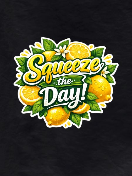 Squeeze the Day Lemon Design