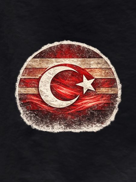 Grunge Turkish Flag