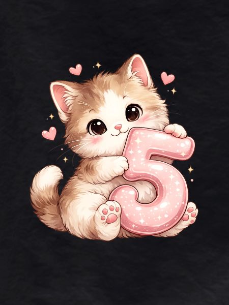 Kitten 5 Birthday