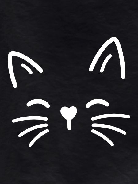 Cute cat with heart nose