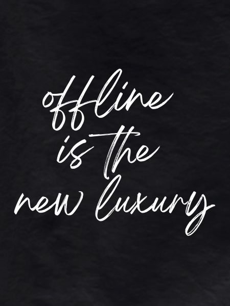 Offline wird zum Luxus