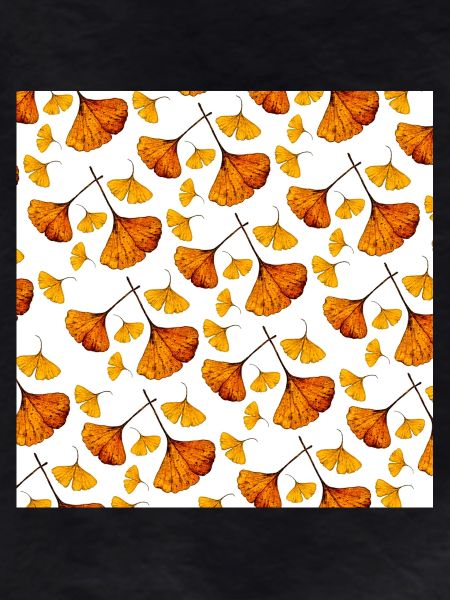 Ginkgo Blätter, herbstmuster