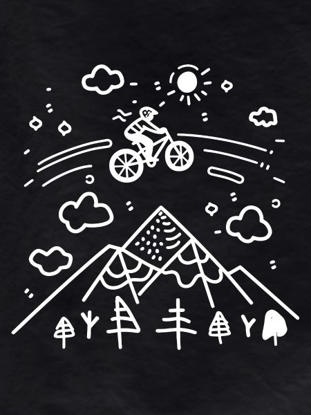 Mountainbiking Skizze