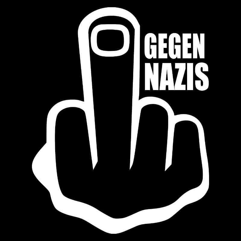 Gegen rechts Mittelfinger