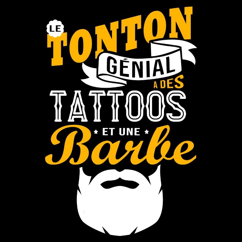 the awesome uncle has tattoos and a gift beard