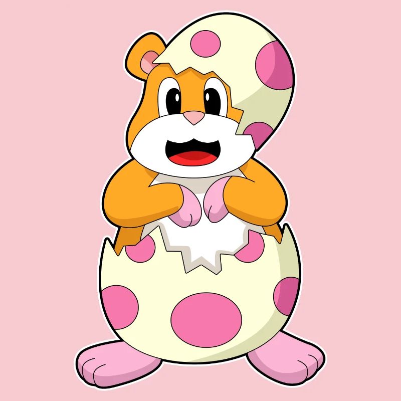 Hamster eggshell egg