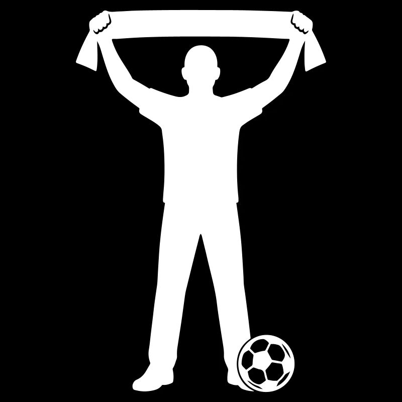Fussball Fan Silhouette