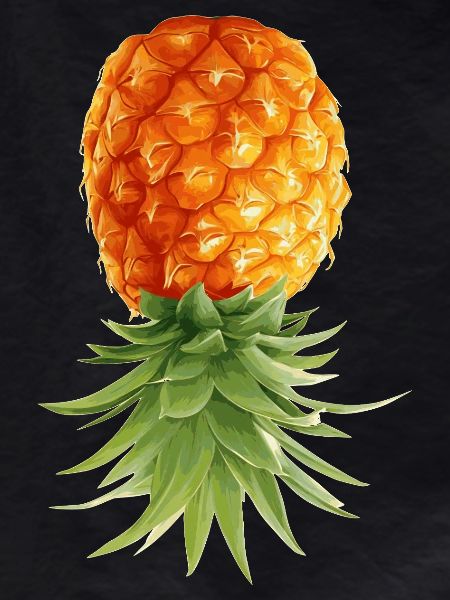 Pineapple is upside down