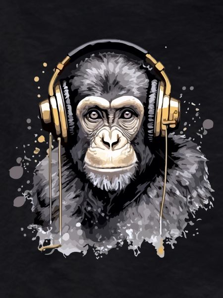Kili the audiophile monkey